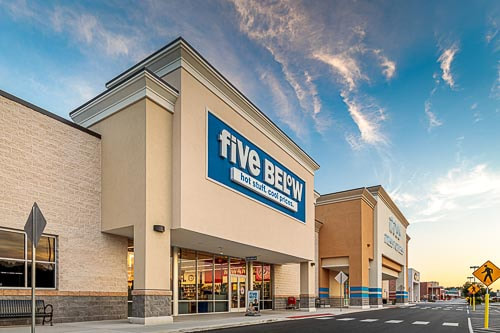 Picture of the Ross Fress for Less & Five Below stores in Temple, Pennsylvania