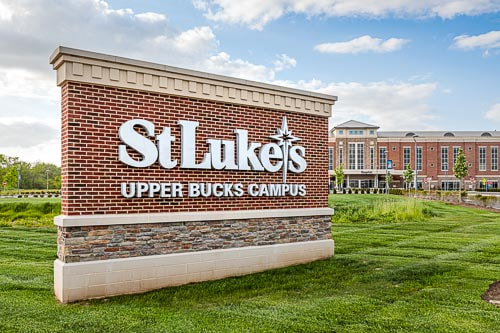Picture of the St. Luke's Hospital sign in Quakertown, Pennsylvania
